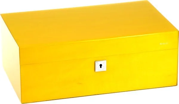Humidor značky Siglo velikost M 75 žlutý