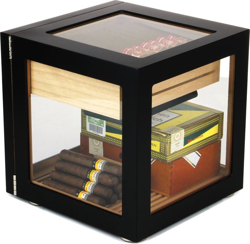 adorini Cube Deluxe Humidor Black Free shipping 12 Reviews