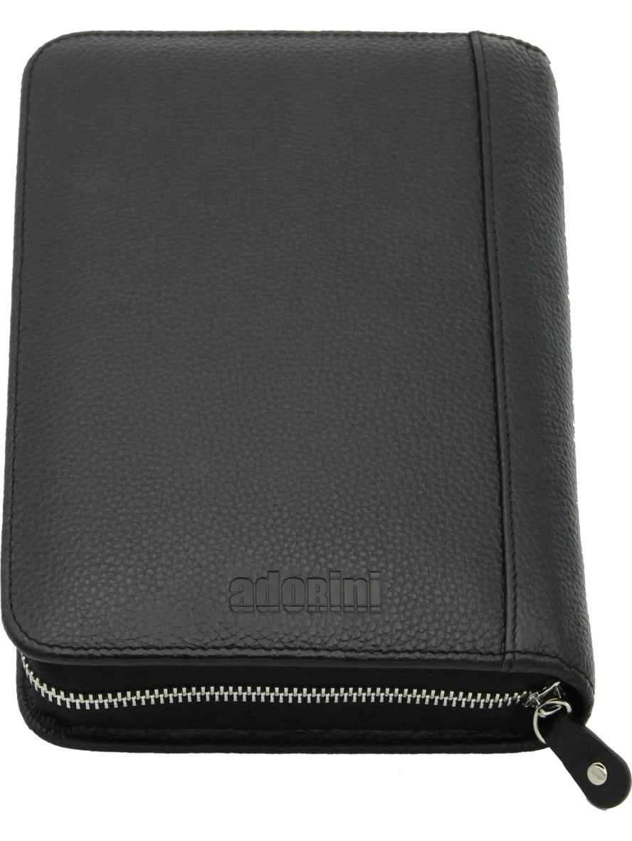 Adorini Leather Cigar Case - Black Stitching