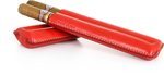 Reinhold Kühn Double Cigar Case Quilted Top Red