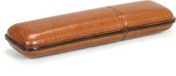 MARTIN WESS BROWN HAVANNA COWHIDE/ GOATSKIN LEATHER 5 CIGARILLO CASE * NEW  *