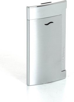 Zapalovač S.T. Dupont Slim 7 broušený chromovaný, šedá barva