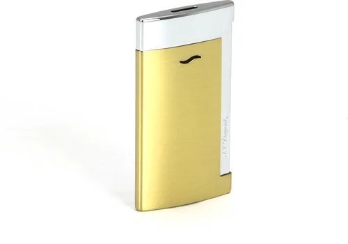Luxusní zapalovač S.T. Dupont Slim 7 žluté zlato