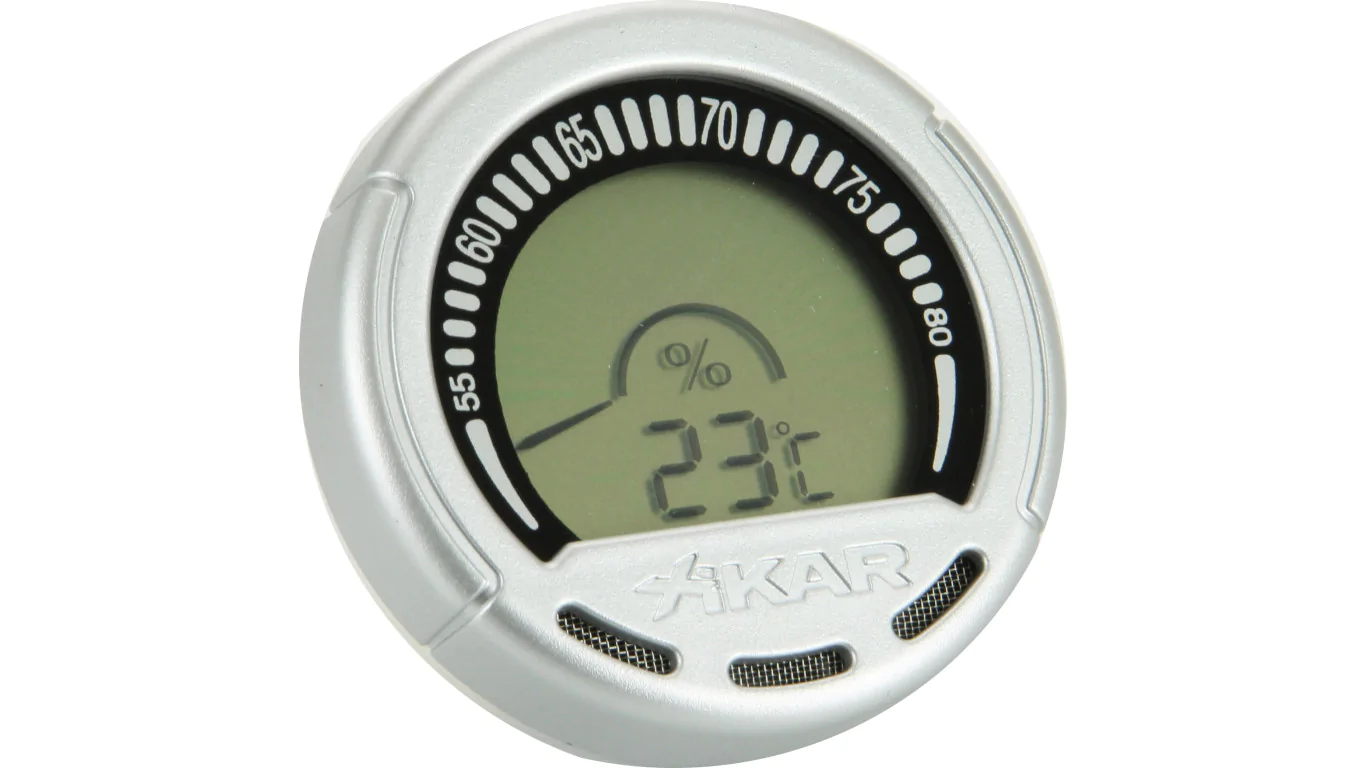 Adorini Digital Hygrometer & Thermometer Silver