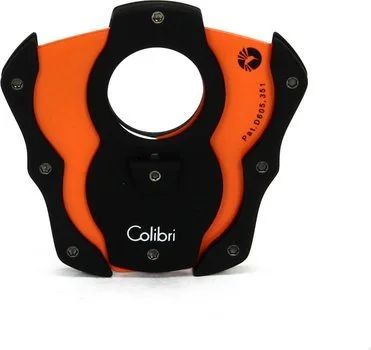 Colibri 'Cut' Cigar Cutter Black/Orange