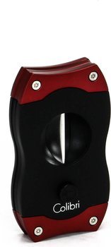 Colibri V-Cut Sikarileikkuri Musta/Punainen