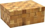 Angelo Humidor Wood Checkered