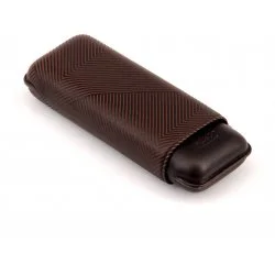 Калъф за пури Davidoff XL-2, кафяв, кожен "Leaf"