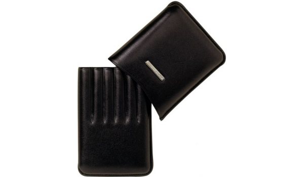 Lecerf Cigarillo Case Leather black for 6 Cigarillo