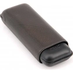 Davidoff cigar case XL-2 leather black leaf
