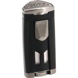 Xikar ولاعة بثلاثة مصادر لهب أسود غير لامع