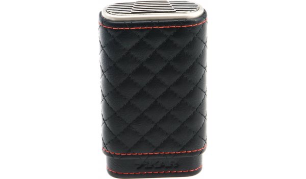 Leather 3 Cigar Case Cedar Lined 249CF SAVE 33% Xikar Envoy Black CARBON FIBER 