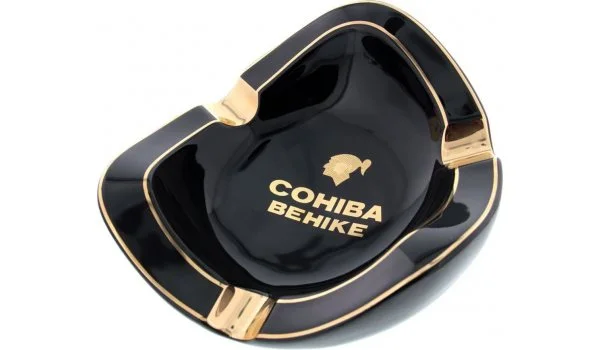 Cohiba Cigar Askebæger Behike Sort Guld Porcelæn