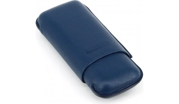 Martin Wess Cigar Case Double Robusto Blue