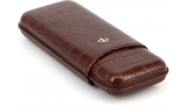 Montecristo Leather Case Brown Croco look