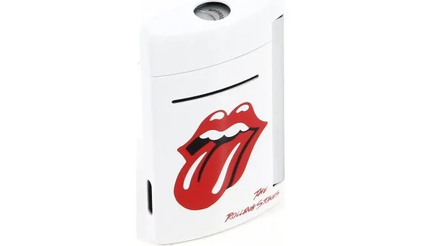 Zapalovač S.T. Dupont miniJet limitovaný Rolling Stones bílý
