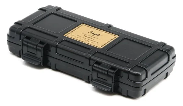 Angelo Triple Cigar Case Black