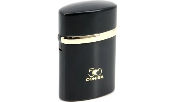 Cohiba 50 Years настолна реактивна запалка Triple Flame черна