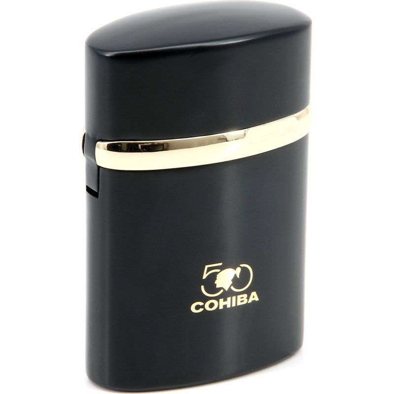 Cohiba 50 Years Table Jet Lighter Triple Flame Black