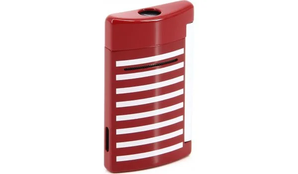 S.T. Dupont MiniJet Lighter 10107 Rød / Hvide striber