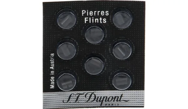 S.T. Dupont flintesten 8 stk. sort