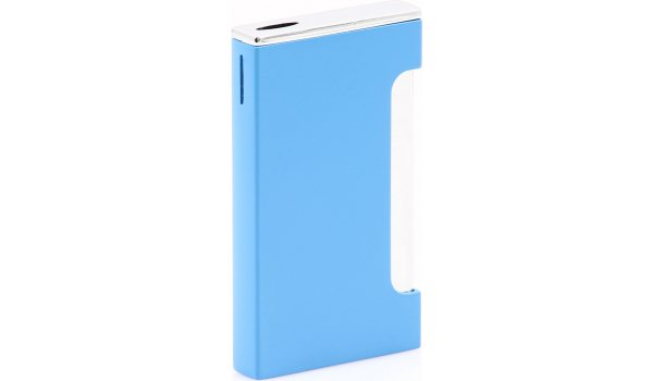 Jean Claude Flat Flame Jet Lighter Matte Blue Chrome