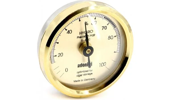 Chromed Hygrometer Mini with needle