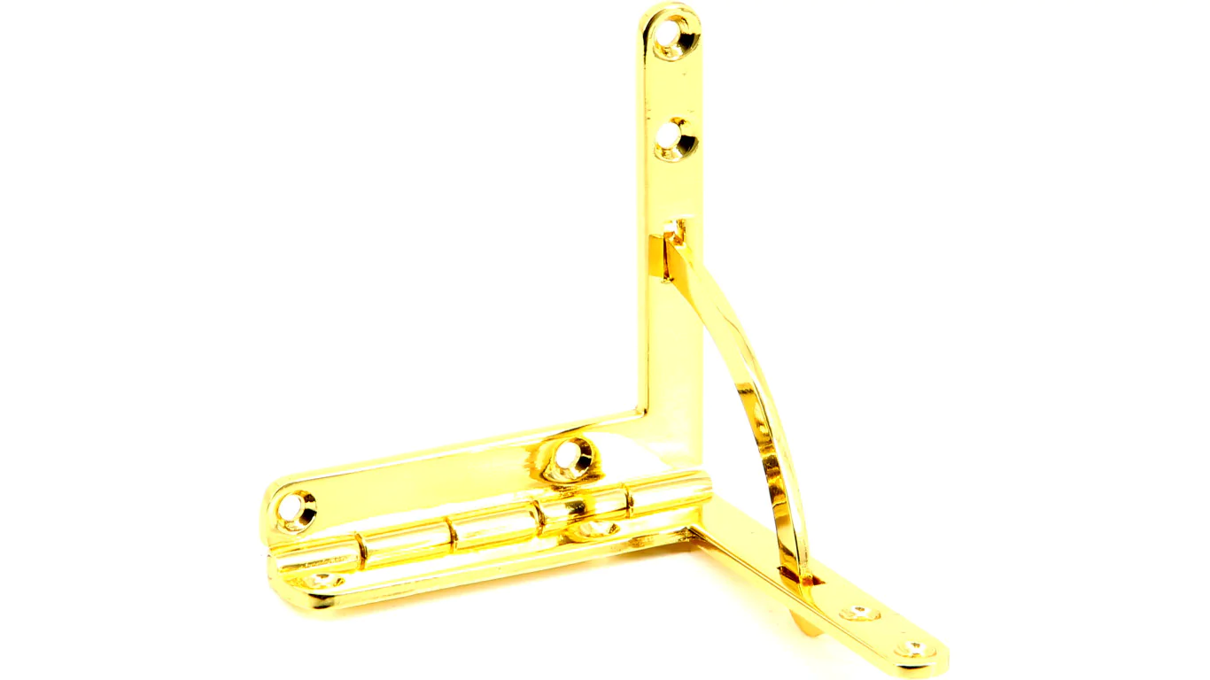 Gold-Plated Quadrant Hinge Large 60x56mm