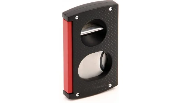 S.T. Dupont Cigar Cutter V Cut Black & Red