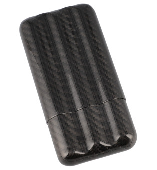 Karbonfiber sigaretui for 3 sigarer