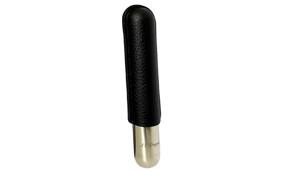 S.T. Dupont sikarikotelo 1 sikarille musta/kromi 183160