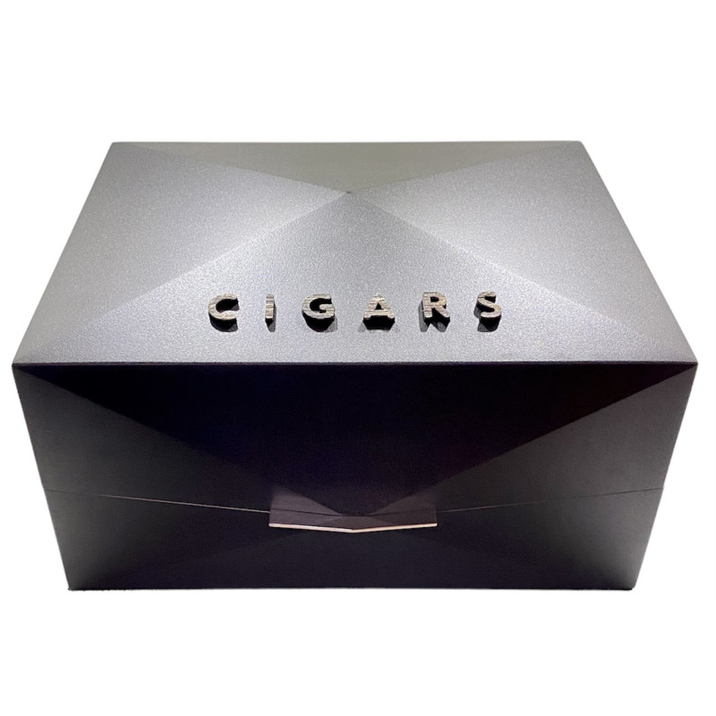 Gentili Humidor Prisma "Cigars" Black Free U.S. shipping