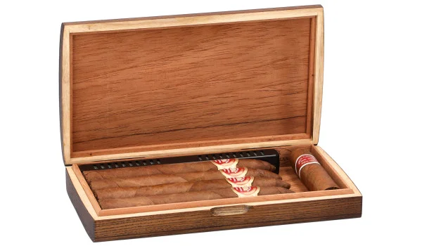 Pocket Travel Humidor Wood kostuttimella