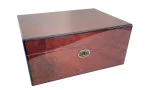 Daniel Marshall Burl Humidor Golden Brown 100 Cigars photo 3