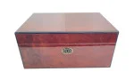 Daniel Marshall Burl Humidor Golden Brown 100 Cigars photo 4