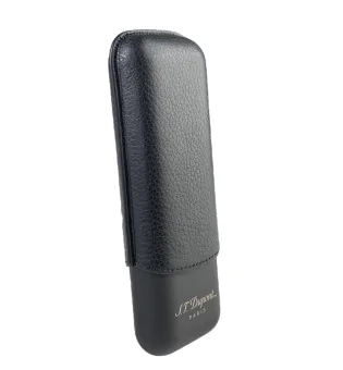 S.T. Dupont Cigar Case for 2 Cigars black matte grey 183240