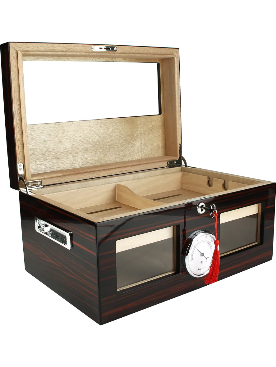 Humidor para Puros de Madera Ebony