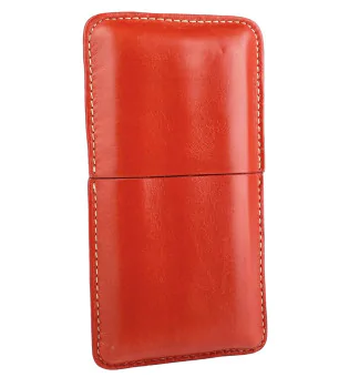 Tobacco Road Cigar Case red for 3 cigars