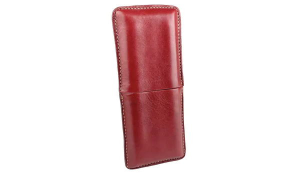 Tobacco Road Cigar Case burgundy for 3 cigars