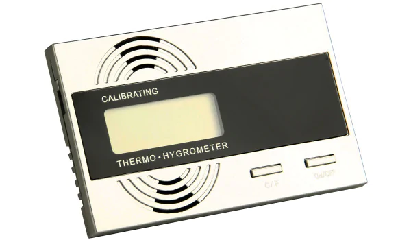 Higrómetro e termómetro digitais, calibráveis