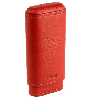 Leather cigar case for 3 cigars