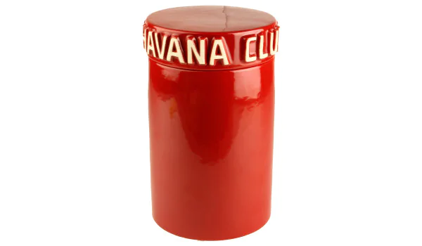 Havana Club Cigar Jar Tinaja red