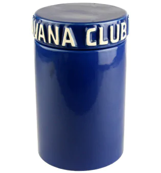 Borcan albastru pentru trabucuri Havana Club Tinaja