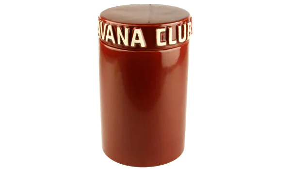 Frasco de charutos Havana Club Tinaja vermelho escuro