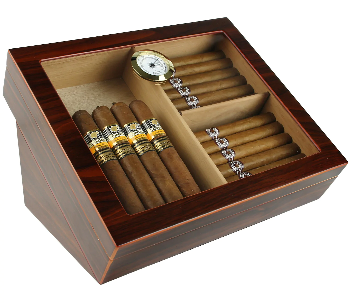 Display Humidor angled Lowest price Free U.S. shipping