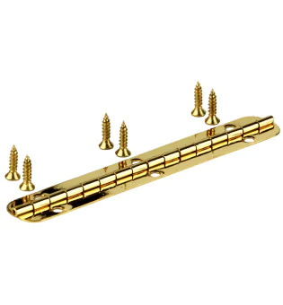 Small piano hinge gold 80mm photo 4