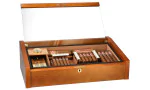 adorini Vega Deluxe Glass Top Humidor Mahogany photo 16