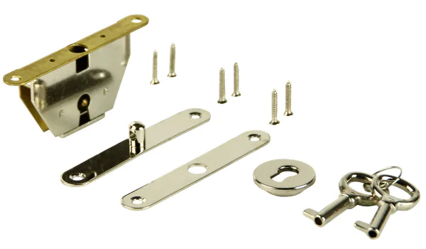 Humidor Cylinder Lock Set Silver photo 4