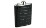 Flask Leather black Croco