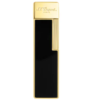 S.T. Dupont Twiggy Запалка Черен лак Златиста 030002
